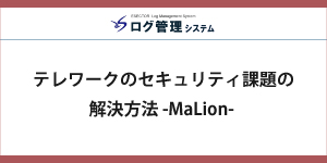 テレワークのセキュリティ課題の解決方法　- MaLion -