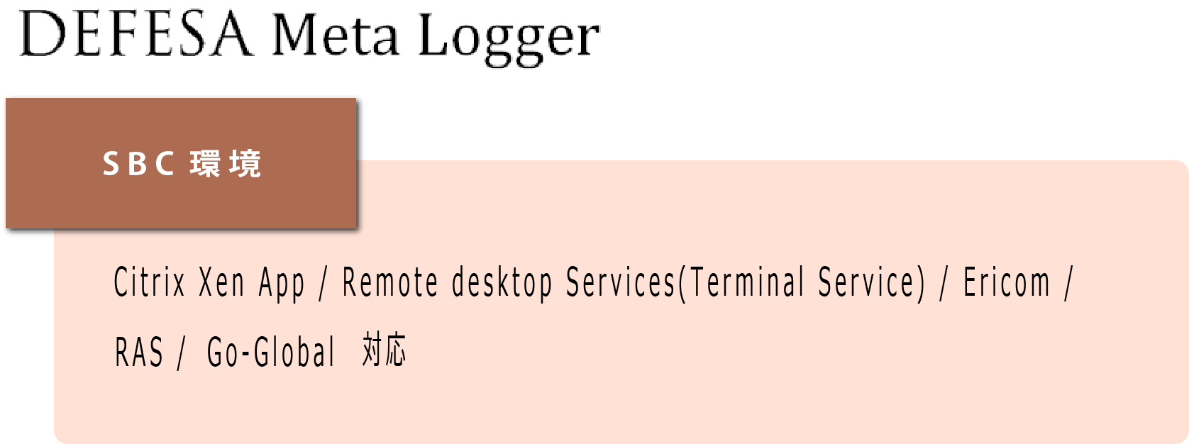 DEFESA Logger for Desktop